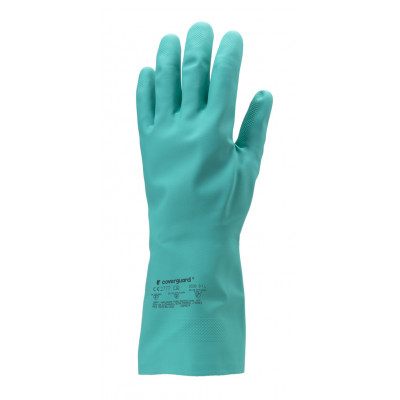 Gants EUROCHEM 5510 nitrile vert sup. ép 0,38 mm, 33cm - COVERGUARD | MO5510