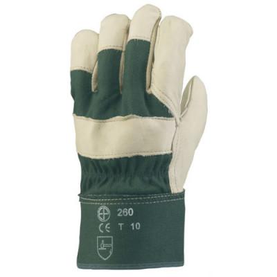 Gants docker EUROSTRONG 260 fleur vachette sup, toile verte - COVERGUARD | MO260