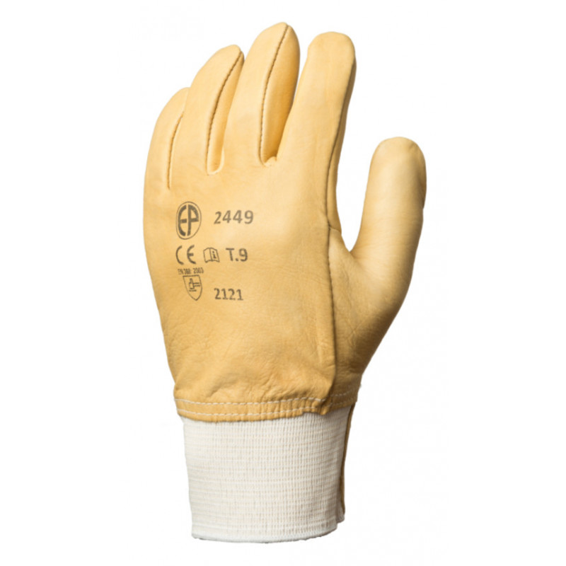 Gants maîtrise EUROSTRONG 2450 fleur vachette hydrofuge beige, protège artère - COVERGUARD | MO2450