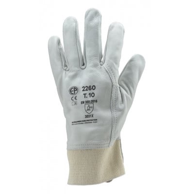 Gants maîtrise EUROSTRONG 2260 fleur vachette, poignet tricot, protège artère - COVERGUARD | MO2260