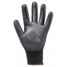 Gants EUROLITE 13P110 polyester noir J13 paume enduite PU noir - COVERGUARD | 1PUBB