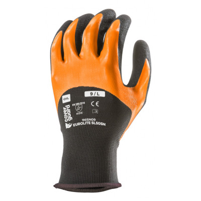 Gants EUROLITE SL505N polyester double enduit nitrile paume + 3/4 dos - COVERGUARD | 1NISN