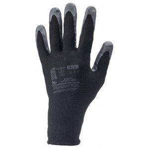 Gants EUROLITE 1NIBB, polyester noir, J13, paume enduite nitrile noir - COVERGUARD | 1NIBB