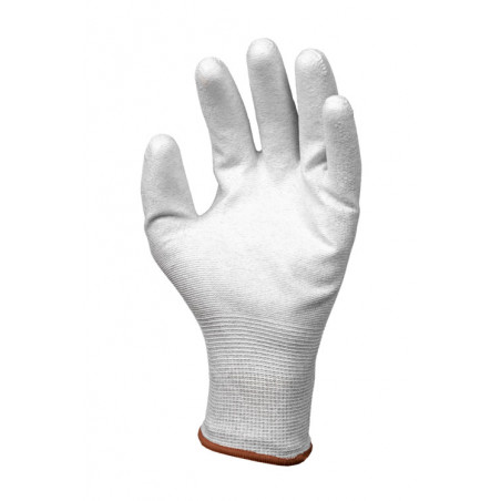 Gants EUROLITE EST90 J13 polyester / carbon - paume enduite PU - COVERGUARD | 1EST900
