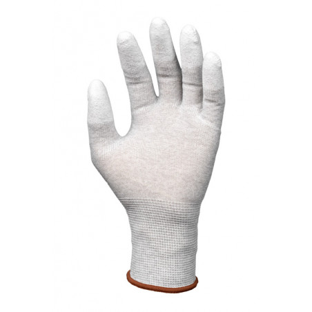 Gants EUROLITE EST80 J13 polyester / carbon - PU bouts doigts - COVERGUARD | 1EST800