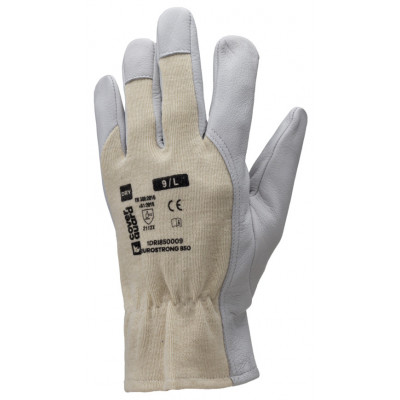 Gants maîtrise EUROSTRONG 850, fleur de caprin, jersey écru - COVERGUARD | 1DRI850