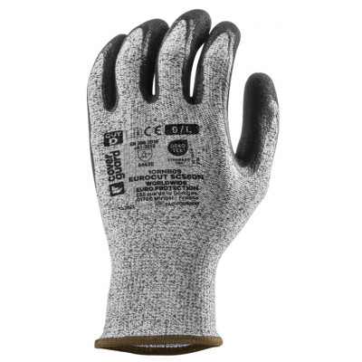 Gants EUROCUT SC560N cut D. HPPE J13 paume enduite nitrile noir - COVERGUARD | 1CRNB