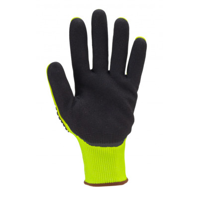 Gants EUROCUT IMPACT 100 jaune CUT C double enduit paume nitrile noir + TPR - COVERGUARD | 1CHIC60