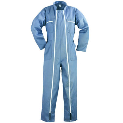 Combinaison 2 zips - FACTORY - 65% PES/35% CO 245g/m2 - Gris - COVERGUARD | MO74530