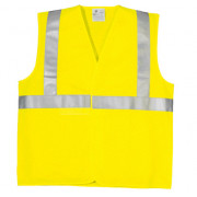 Gilet De Sécurité Jaune Fluo PRO LEDWARNING 24 LEDs Blanches DELUXE - Haute Visibilité, Ajustable Velcro, USB - Stock France