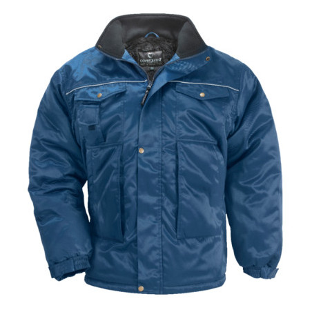 Parka - BEAVER - 60%CO/40%PES + Fourrure intérieure - Bleu - COVERGUARD | MO57630