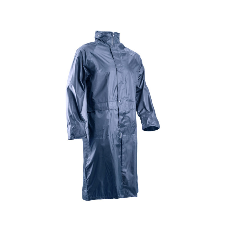 Manteau de pluie - PVC COAT - 100% PES enduit PVC souple 185g/m2 - Marine - COVERGUARD | MO50625