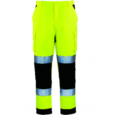 Pantalon - PATROL - 60% CO/40% PES 245g/m2 - Jaune HV/Marine - COVERGUARD | 7PAJP