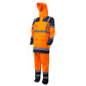 Ensemble de pluie - HYDRA - Parka: 300D Oxford + Pantalon: 300D Oxford - Orange HV/Marine - COVERGUARD | 7HYDO
