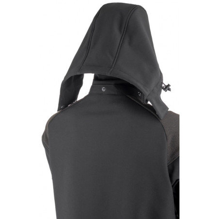 Veste Softshell - YUKI II - Ripstop 94% PES/6% EA + TPU membrane + Polaire - 350g/m2 - Noir/Bleu - COVERGUARD | 5YKY010