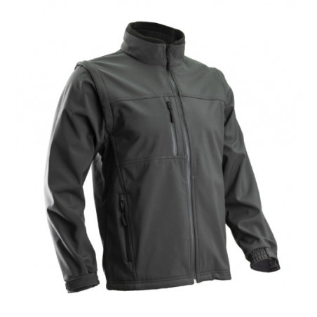 Veste Softshell - YANG 2/1 - 94% PES/6% EA + TPU membrane + Polaire - 310g/m2 - Gris - COVERGUARD | 5YANG