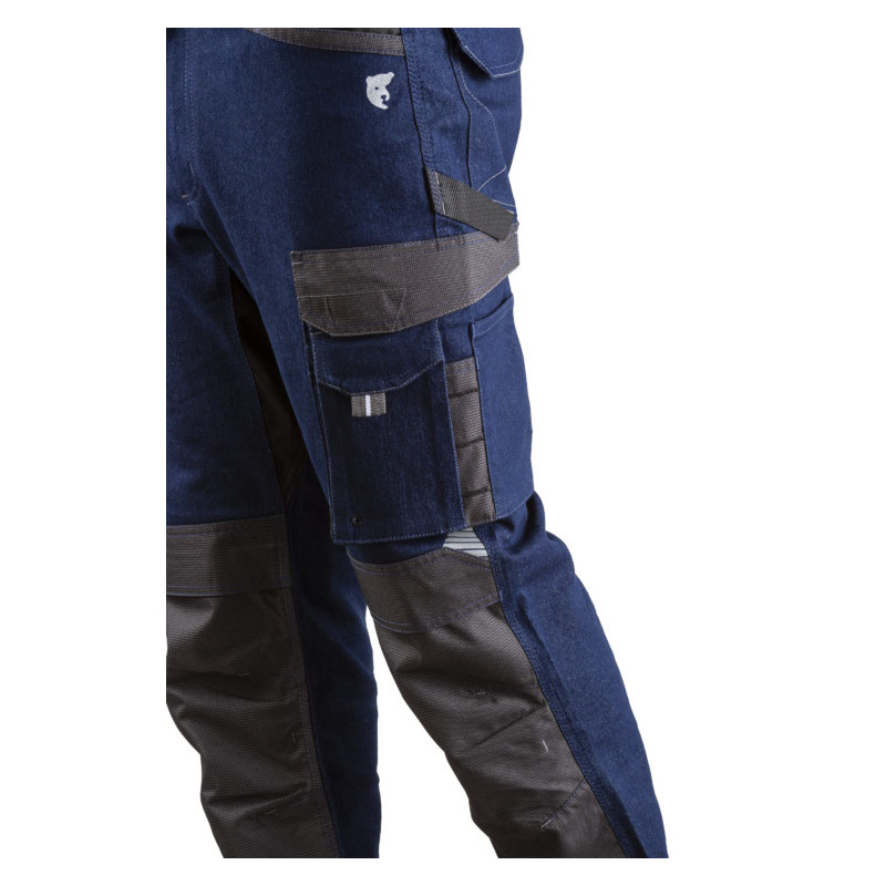 Pantalon - TELICA - 70% CO/28% PES/2% EA 380g/m2 + Oxford - Denim - COVERGUARD | 5TLP420