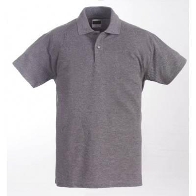 Polo manches courtes - SAFARI - Jersey 85% CO/15% VI 220g/m2 - Gris chiné - COVERGUARD | 5SAFG