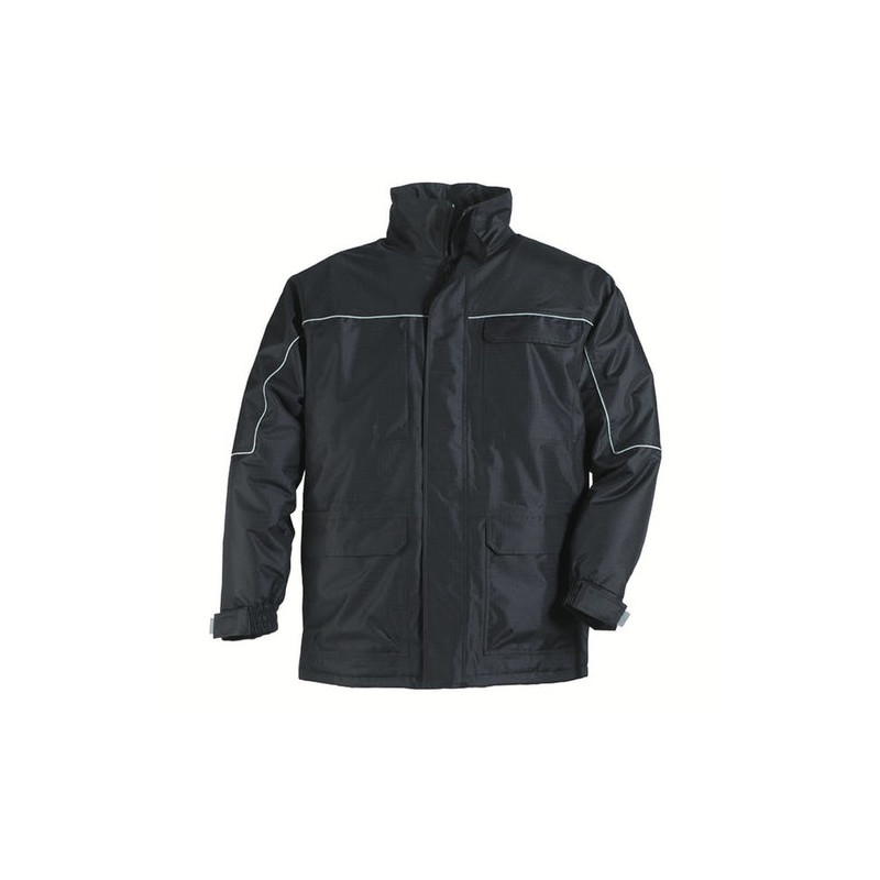 Parka - RIPSTOP - Ripstop 100% PES enduit PVC + Doublure polaire 280g/m2 - Noir - COVERGUARD | 5RIPN