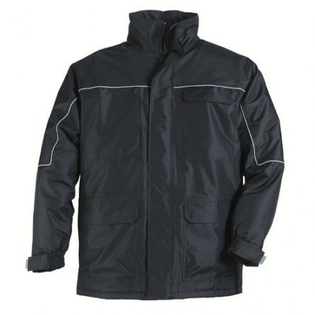 Parka - RIPSTOP - Ripstop 100% PES enduit PVC + Doublure polaire 280g/m2 - Noir - COVERGUARD | 5RIPN