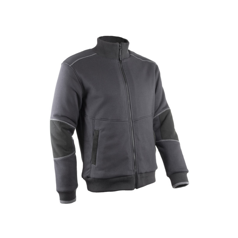 Veste thermique - RAKOUN - Molleton 70% CO/30% PES 300g/m2 + Doublure Sherpa - Anthracite - COVERGUARD | 5RAK150
