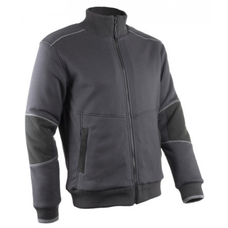Veste thermique - RAKOUN - Molleton 70% CO/30% PES 300g/m2 + Doublure Sherpa - Anthracite - COVERGUARD | 5RAK150