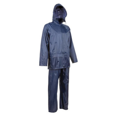 Ensemble de pluie - PLUVIO - 100% Polyester enduit PVC souple 200g/m2 - Marine - COVERGUARD | 5PLS120