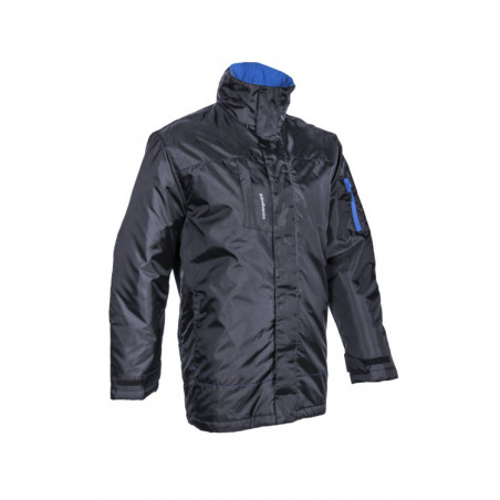 Parka - PANDA - 200D Oxford 100% PES enduit PU + Matelassage 160g/m2 - Noir/Bleu - COVERGUARD | 5PDA01