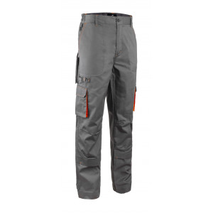 Pantalon - PADDOCK II - 60% CO/40% PES 245g/m2 - Gris/Orange - COVERGUARD | 5PAP150