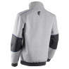 Sweat - ORCKA - Molleton 70% CO/30% PES + TPU membrane + Micromink 520g/m2 - Gris chiné clair - COVERGUARD | 5ORC550