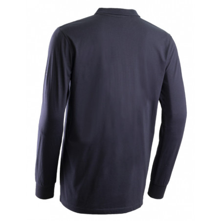 Polo manches longues - LAURITS - 60% Modacrylique/39% Coton/1% Fibre antistatique 180g/m2 UPF 50 - Marine - COVERGUARD | 5LAU120