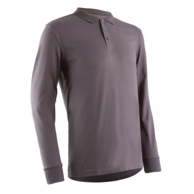 Polo manches longues - LAURITS - 60% Modacrylique/39% Coton/1% Fibre antistatique 180g/m2 UPF 50 - Gris - COVERGUARD | 5LAU050