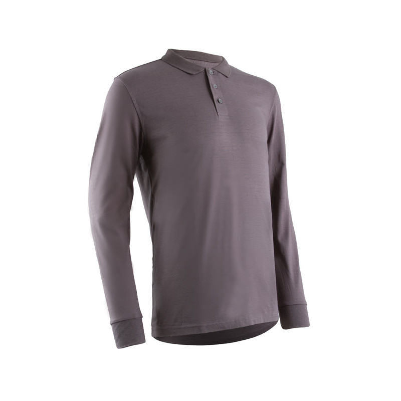 Polo manches longues - LAURITS - 60% Modacrylique/39% Coton/1% Fibre antistatique 180g/m2 UPF 50 - Gris - COVERGUARD | 5LAU050