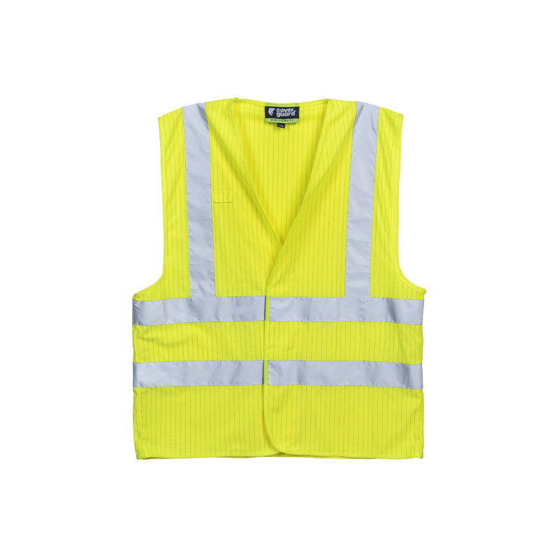 Gilet FR - HODER - 98% Polyester/2% Fibre antistatique - Jaune HV - COVERGUARD | 5HOD16