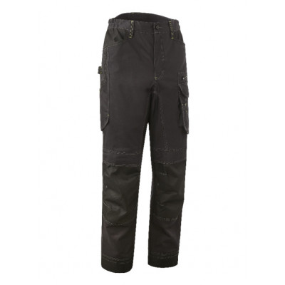 Pantalon - BARVA - 60% CO/40% PES 270g/m2 + Oxford - Anthracite/Lime - COVERGUARD | 5BAP150