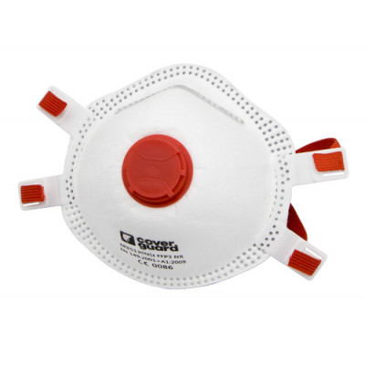 Boîte de 10 masques FFP3 NR anti-poussières avec valve - COVERGUARD | 6RES130