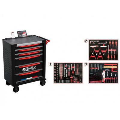 Servante 6 tir France 264 pcs - KSTOOLS | 824.6134F