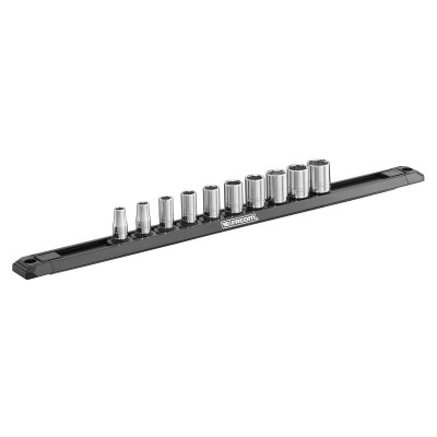 JEU DE 10 DOUILLES OGV GRIP 1/4" SUR RACK FACOM, 6 PANS OGV GRIP | R.40EGRPPB