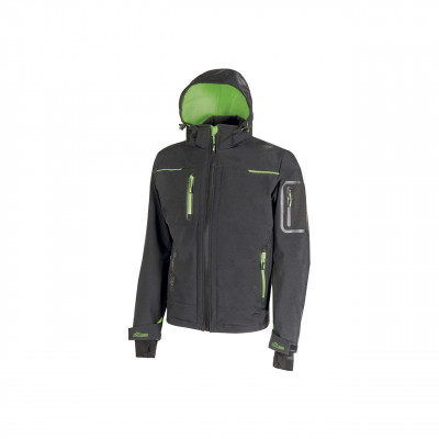 Veste Soft Shell Space Asphalt Grey Green U-Power | FU187RL