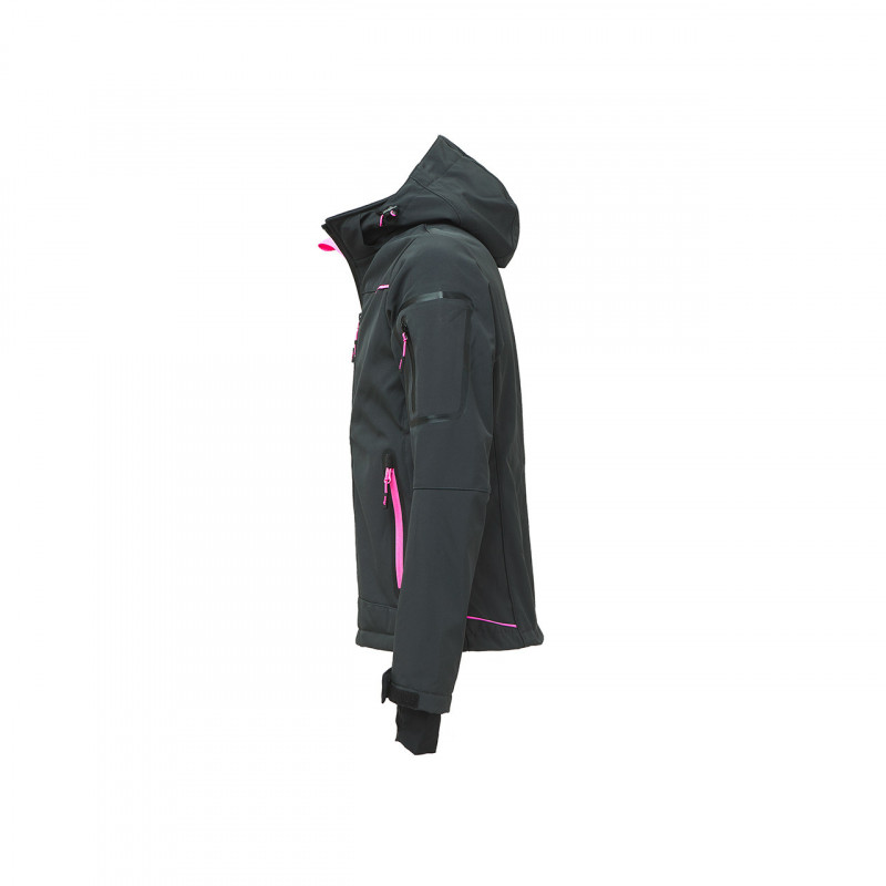 Veste Soft Shell Space Lady Grey Fucsia U-Power | FU187GF