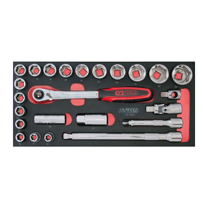 Composition D'outils 5 Tiroirs Pour Servante, 311 Pièces KS TOOLS 714.0311 - Bricolage