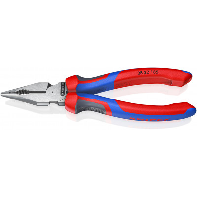 Pince universelle multifonctions 185mm avec tranchant - Tri-matière - KNIPEX | 0822185