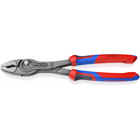 Pince multiprise frontale Twingrip 250mm - Gainage Bi-matière - Tête polie - KNIPEX | 8202250