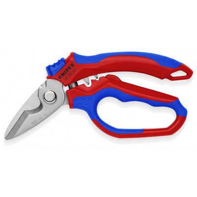 Ciseaux d'électricien - Fonction sertissage d'embouts - Oeillet antichute - KNIPEX | 950520SB