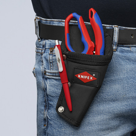 Ciseaux d'électricien - Fonction sertissage d'embouts - Oeillet antichute - KNIPEX | 950520SB