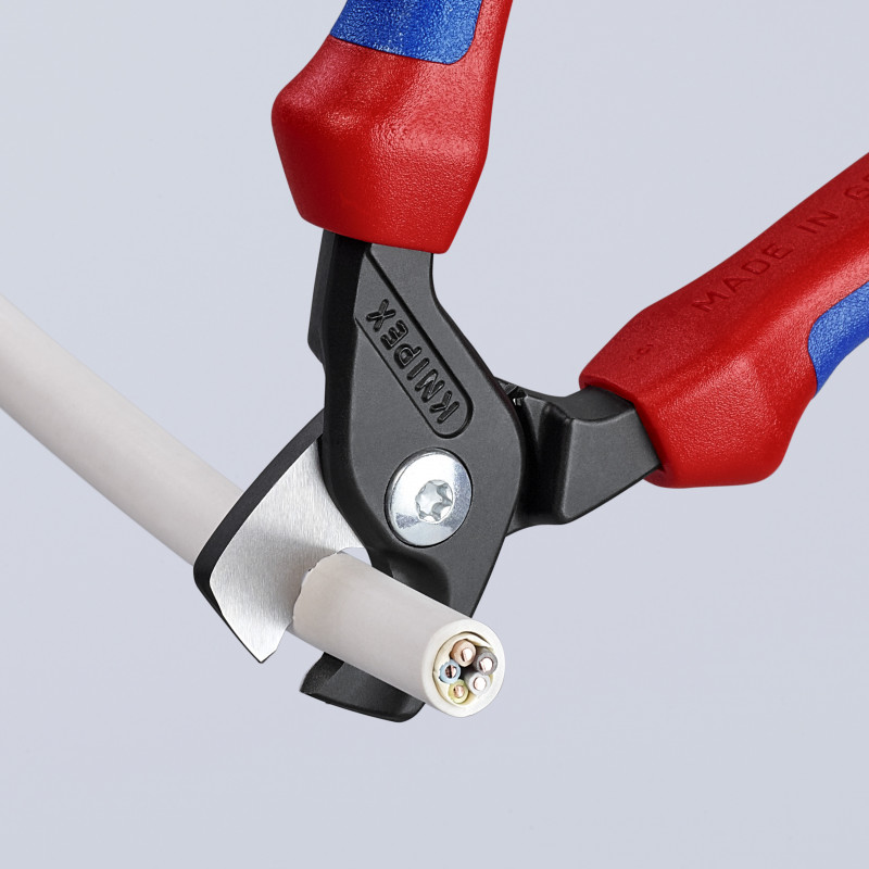 Coupe-câbles StepCut 160mm - Gainage tri-matière - Cu/Al Ø15mm/50mm² - KNIPEX | 9512160