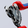 Coupe-câbles acier 160mm - Ø6mm spéciale pour nappe tramée - Gainage bi-matière - KNIPEX | 9562160TC