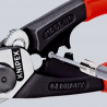 Coupe-câbles acier 190mm - Ø2,5-4-5-7mm - Gainage bi-matière - KNIPEX | 9562190