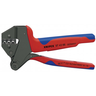 Pince à sertir universelle pour contacts photovoltaïques MC4 2,5 / 4 / 6mm² - KNIPEX | 974366