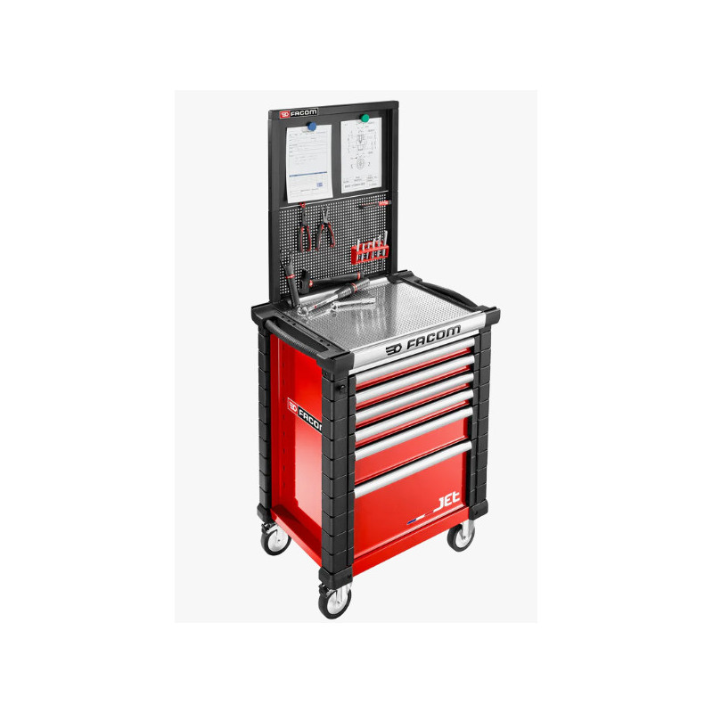 Accessoire plateau servante atelier JET : panneau d'affichage métal - FACOM FRANCE | JET.WA22-2B